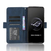 For ASUS ROG Phone 7 Skin Feel Calf Texture Card Slots Leather Phone Case(Blue)