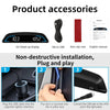 Car HUD Head-Up Display GPS Speedometer Speed Alarm Fatigue Alert