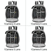 CADeN Shoulder Digital Camera Bag Outdoor Nylon Photography Backpack(Grey Small Bag)
