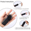 130dB Personal Safety Alarm Keychain with LED Light - Black