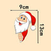 Santa Claus Elk Car Window Decorative Stickers Car Side Window Bumper Decal, Model: A Model 13 x 9cm