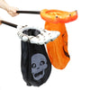 Halloween Palm Candy Bag Pumpkin Skull Begging Bags(Black White)