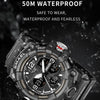 SMAEL 8008 Outdoor Sports Multifunctional Waterproof Luminous Men Watch(Black Gold)