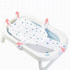 Newborn Bath Net Suspension Mat Non-Slip Baby Bath Mat Length Adjustable Bathtub Stand(5 Buckle Star)