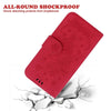 For Realme 13+ Global Butterfly Rose Embossed Leather Phone Case(Red)