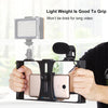 PULUZ 2 in 1 Live Broadcast Smartphone Video Rig + Microphone Kits for iPhone, Galaxy, Huawei, Xiaomi, HTC, LG, Google, and Other Smartphones(Blue)