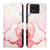 For Asus Zenfone 11 Ultra PT003 Marble Pattern Flip Leather Phone Case(Rose Gold)