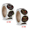 Round Thank You Sticker Floral Decoration Gift Envelope Sealing Sticker, Size: 2.5cm / 1 Inch(A-195)