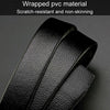 Dandali Scratch-Resistant Wrapped Edge Automatic Buckle Belt Mens Casual Waistbone Belt, Size: 120cm(Black)