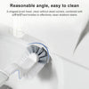 Bathroom Toilet Toilet Brush Integrated Pressing Open Lid Square Trash Can Set with Brush(Ivory White)