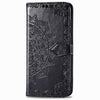 For  Alcatel 1S (2020) Embossed Mandala Pattern TPU + PU Horizontal Flip Leather Case with Holder & Three Card Slots & Wallet(Black)