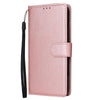 For Samsung Galaxy S25+ 5G 3-Card Slots Multifunctional Leather Phone Case(Rose Gold)
