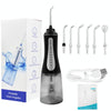 350ML Water Tank Oral Irrigator Rechargeable 5 Gear Adustable Water Flosser, Spec: Black +Gray Tank