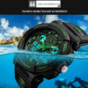 SKMEI 1270 Men Waterproof Dual Display Digital Watch Outdoor Sports Watch(Golden)