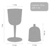 COOL CAMP CF-523 Removable Portable Outdoor Camping Wine Glass Shatterproof Resin Collapsible Champagne Cup(Black)