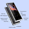M27 1.8 Inch Bluetooth MP3/MP4 Music Player E-Book Recorder, Size: 4GB(Black)