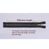 100 PCS No.3 Metal Copper Zipper Pants Placket Zipper, Specification: 13cm(Light Gold + White)