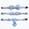 Denim Cowboy Bow Tie Collar, Light Blue, S (16-32cm), Cats & Dogs
