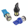 10pcs T10 DC12V / 0.96W / 0.08A Car Clearance Light 10LEDs SMD-7020 Lamp Beads (Blue Light)