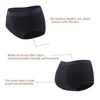 Bamboo Fiber Women Period Panties 4-Layer Mid Waist Leak-proof Menstrual Underwear, Size: L(Red)