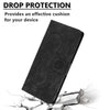 For Samsung Galaxy S22 5G Mandala Embossed Retro Frosted Leather Phone Case(Black)