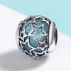 S925 Sterling Silver Bright Starry Sky Beads DIY Bracelet Necklace Accessories