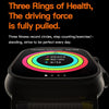 T800 Ultra 1.99 inch Silicone Band Smart Watch Support Heart Rate / ECG (Black)
