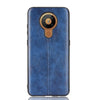 For Nokia 5.3 Shockproof Sewing Cow Pattern Skin PC + PU + TPU Case(Blue)