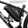 WILD MAN ES19 Bicycle EVA Hard Shell Triangle Bag Mountain Bike Front Beam Bag(Black)