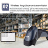 NETUM One-Dimensional Self-Sensing Code Sweeper Handheld Mobile Red Light Scanning Machine, Model: Wireless