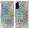 For Samsung Galaxy A26 5G Colorful Magnetic Buckle Leather Phone Case(Silver)