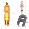 A5587 10 PCS Bicycle French Valve Core with Yellow Disassembly Tool