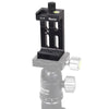 XILETU XJ-8 Aluminum Alloy Camera Head Tripod Mobile Phone Clip(Black)
