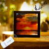 Dimming Warm White Light Photo Frame LED Decoration Light, Remote Control Creative Night Light Lamp Novelty Gift