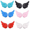 2 Pairs Motorcycle Helmet Angel Wings Decoration(Blue)