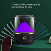 HX-930 Home Bedroom Round Mirror Essential Oil Aromatherapy Machine Ultrasonic Atomization Hydrating Spray Humidifier(Black)