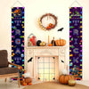 180 x 250 cm Halloween Christmas LED Lights Double Sided Printing Dual-Purpose Couplet Banner(Pumpkin Lantern + Red Santa Claus)