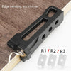 Woodworking Edge Banding Manual Arc Trimmer Board Chamfering Fillet Scraper, Specification: With R1+R2 Blades