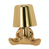 Cute Doll Shape Touch Adjustable Desk Lamp Mini Bedroom Rechargeable Night Light, Spec: 8048(Gold)