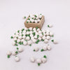 10 PCS 1:12 Mini House Toy Simulation White Radish for Kitchen Decoration(White)