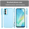 For Samsung Galaxy A16 5G Frosted Translucent TPU Hybrid PC Full Coverage Phone Case(Blue)