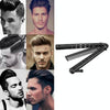 Salon Stainless Steel Practice Comb Practice Knife (Uncut) Butterfly Comb(Black)