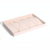 Suede Jewelry Storage Tray Necklace Pendant Bracelet Bangle Display Case, Size: Necklace Tray(Beige)
