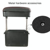 2 PCS Universal Car Wireless Qi Standard Charger PU Leather Wrapped Armrest Box Cushion Car Armrest Box Mat with Storage Box (Black)