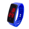 LED Digital Display Silicone Bracelet Children Electronic Watch(Black)