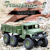 JJR/C 1:18 2.4Ghz 4 Channel Remote Control Dongfeng 8 Six-wheeled Armor Truck Vehicle Toy(Green)