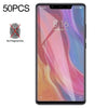 50 PCS Non-Full Matte Frosted Tempered Glass Film for Xiaomi Mi 8 SE, No Retail Package