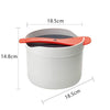 Kitchenware Microwave Oven Utensils Rrice Cooker Heating Steamer Pot Steamed Rice Box(Forest Green)