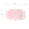 2 PCS Car Interior Decoration Anti-slip Mat PVC Soft Rubber Coaster Placemat(Time Powder)