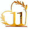 Acrylic Home Decor Wedding Digital Dinning Table Number Plate Seat Sign DIY Mirror Table Setting, Number: 11